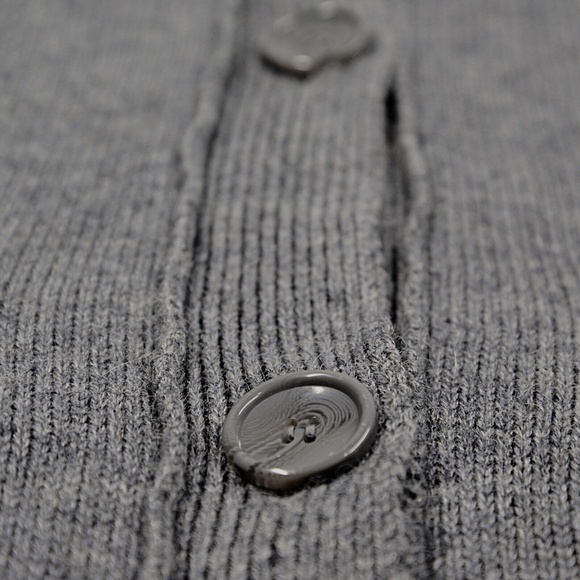 MALVIN ANTHRO Cardigan Tunic Length Sweater Alpaca Wool Gray Women Sz 10/Euro 40 - Picture 7 of 10